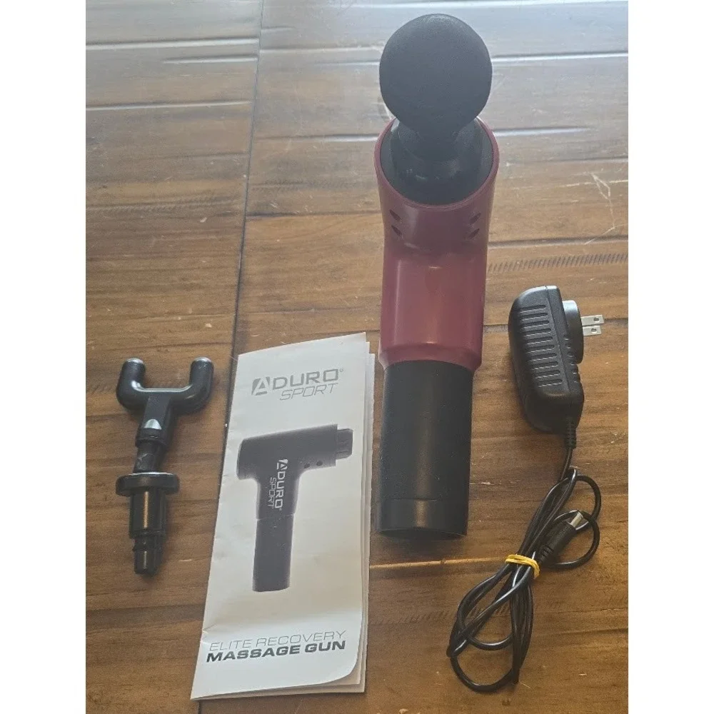 Aduro Sport Elite Recovery‎ Massage Gun Pink Deep Tissue Percussion Massager Set